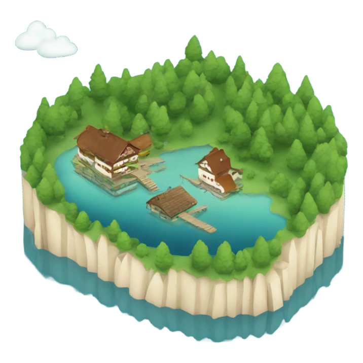 Lake in Bavaria  sticker