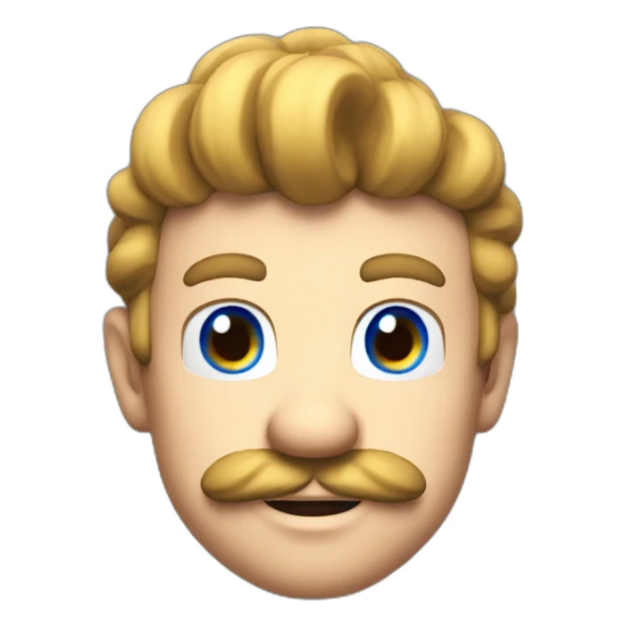 mario bros with blue eyes sticker