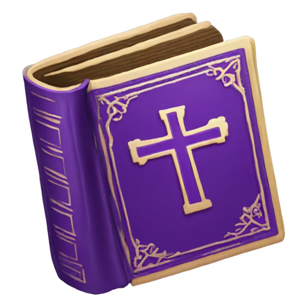 Purple Bible sticker