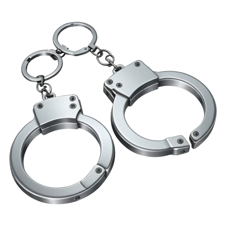pair of handcuffs sticker