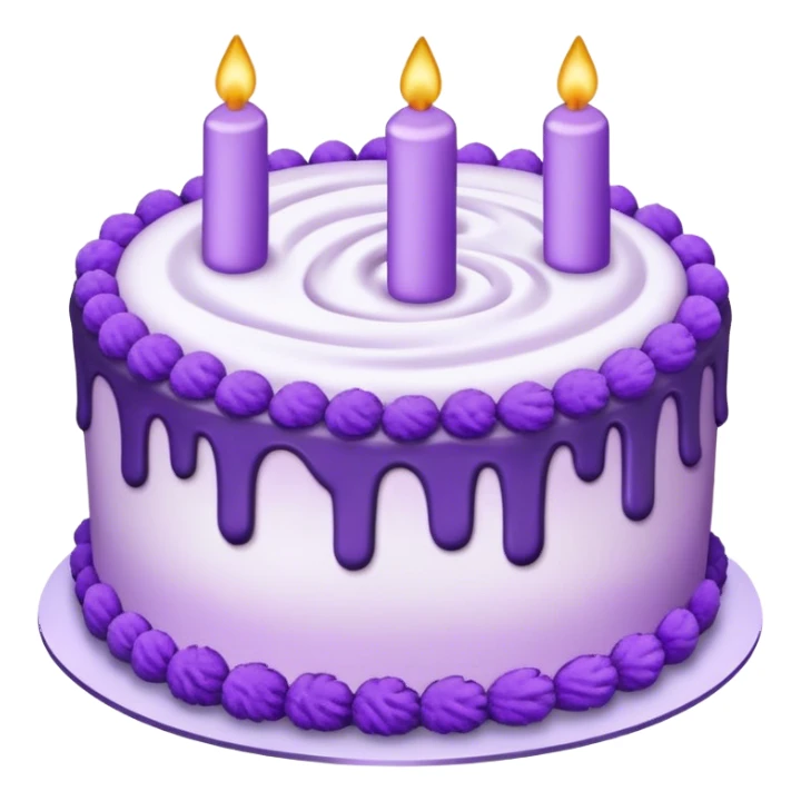purple cake  sticker