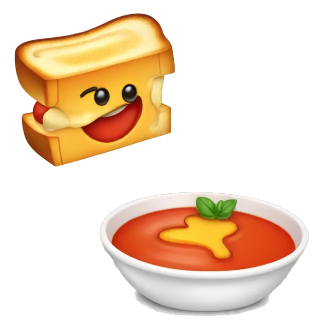 Tomato soup and grilled cheese sticker