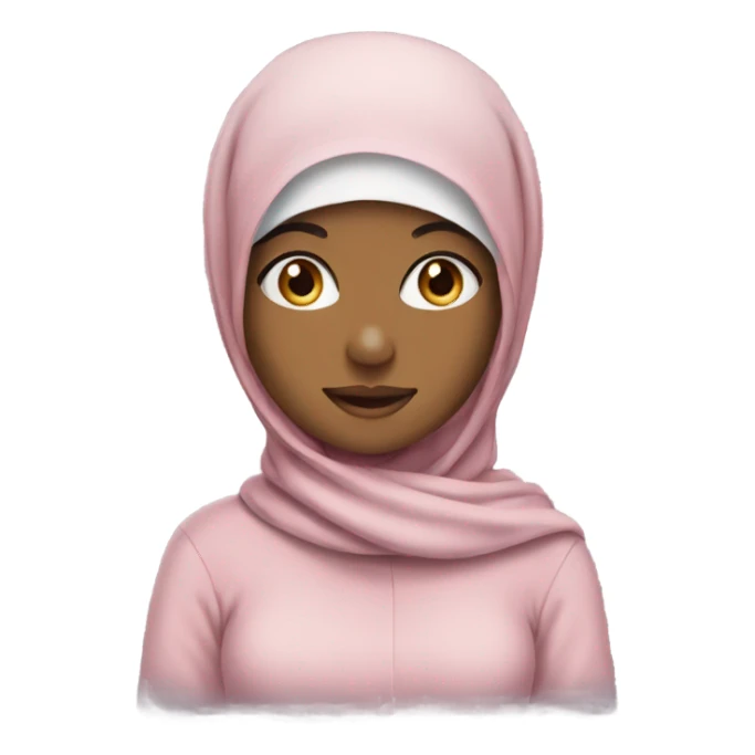 Girl hijab wearing hat sticker