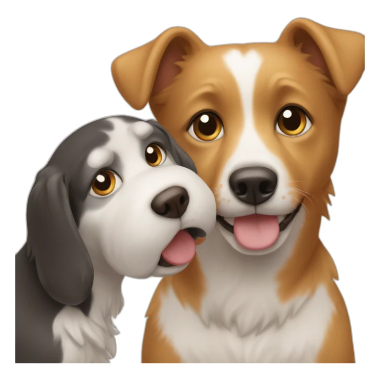 Chat avec un chien sticker