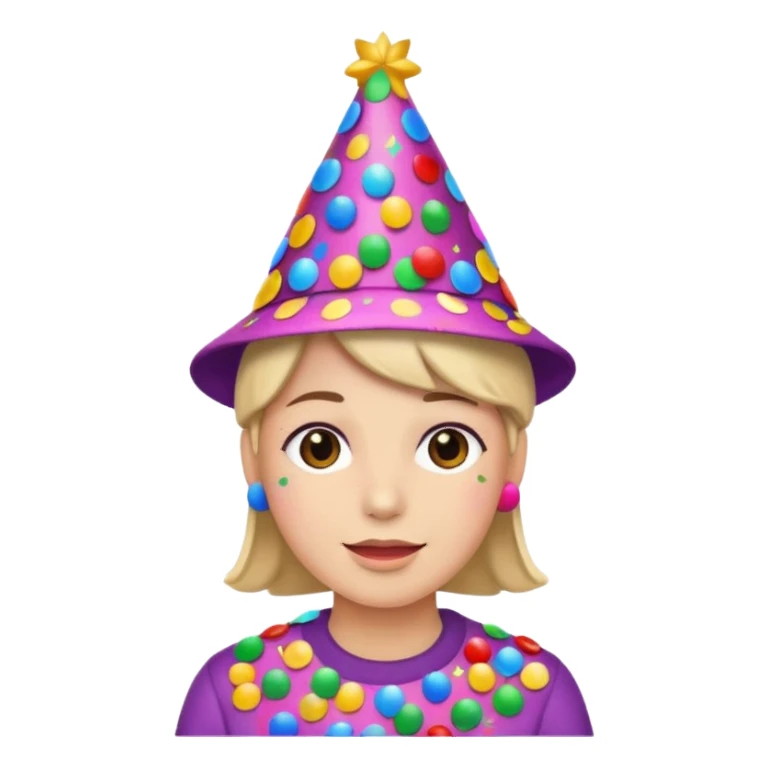 Happy Birthday Confetti Hat sticker