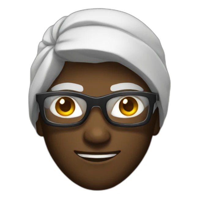 ninja with glasses sticker