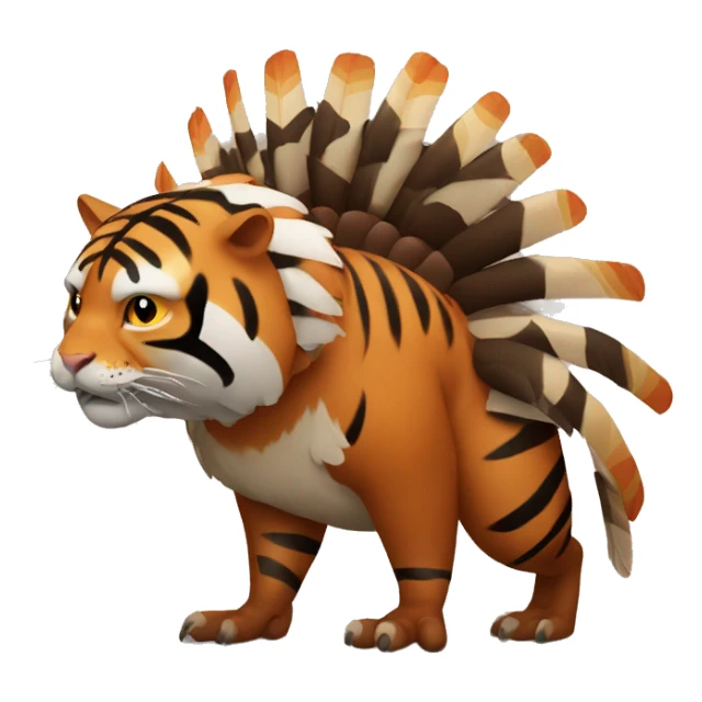 Transform a turkey into a tiger sticker