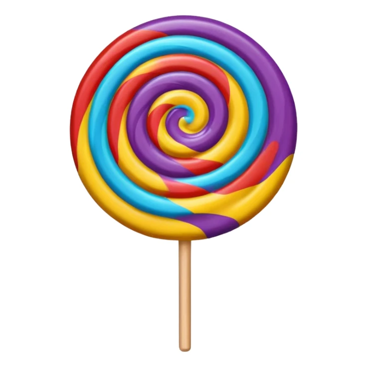 round lollipop sticker