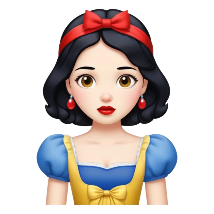 Snow White princess sticker
