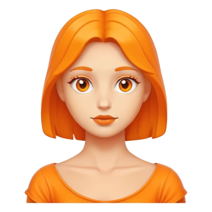 Orange Jodie sticker