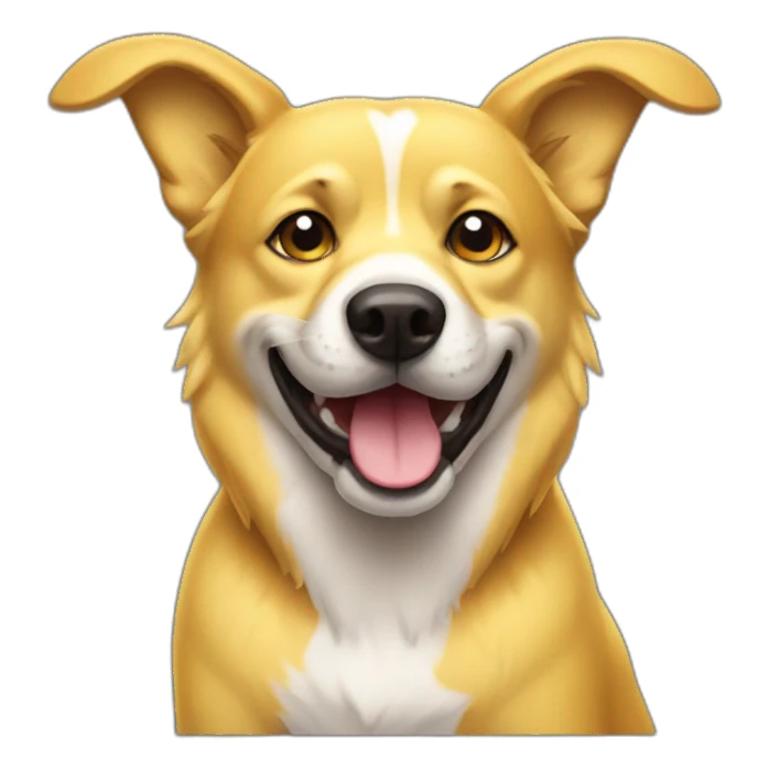 brazilian yellow dog sticker