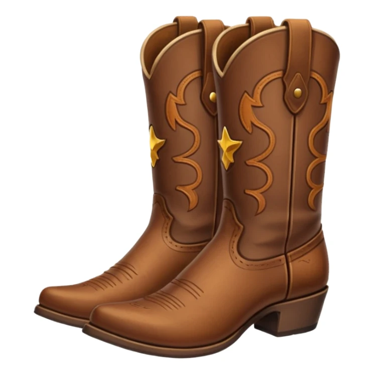 Cowboy boots sticker