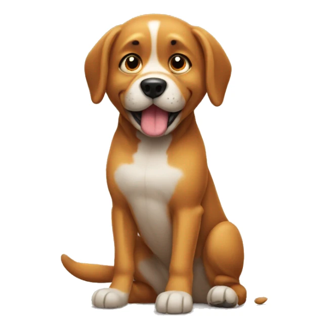 the dog is itching sticker