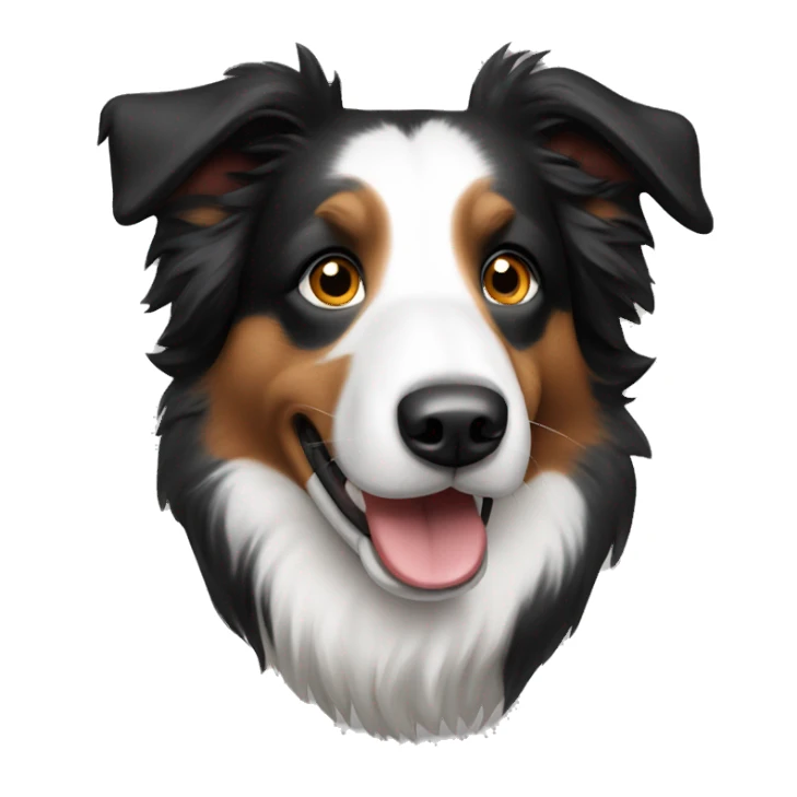border collie female dog  sticker