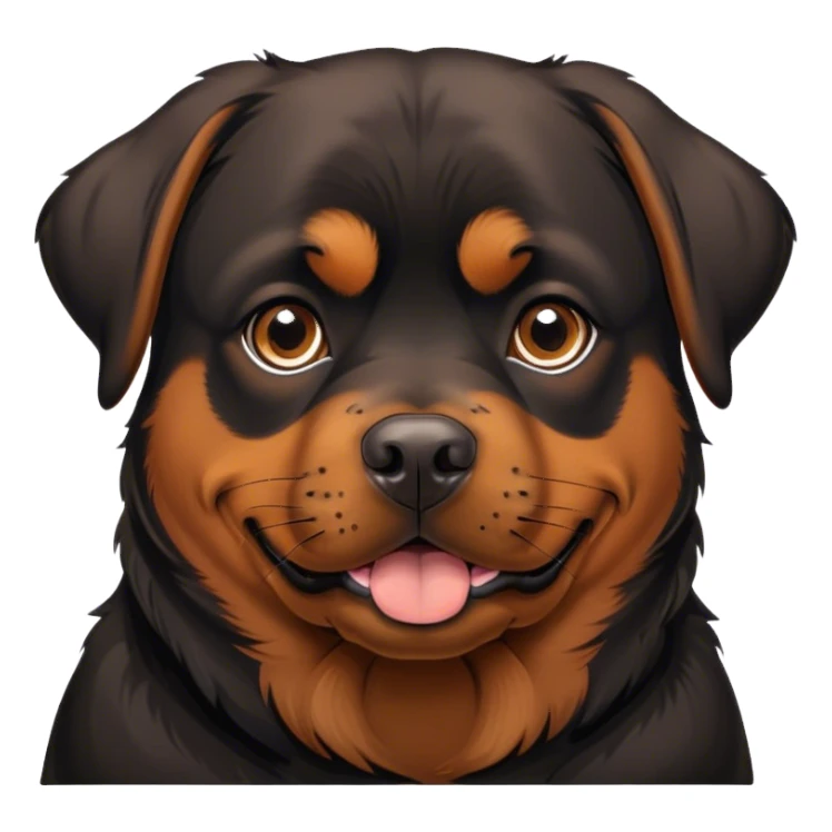 Rottweiler being lovable ￼ sticker