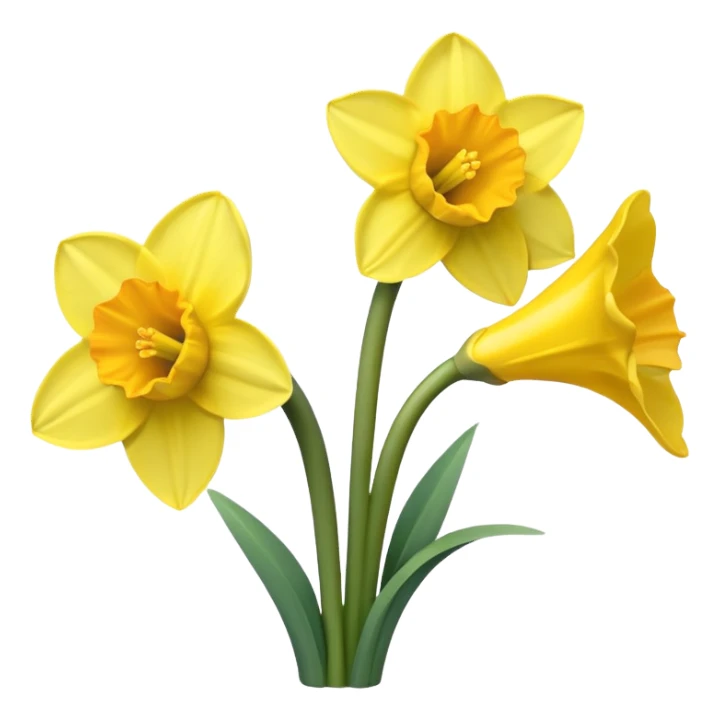 daffodils sticker