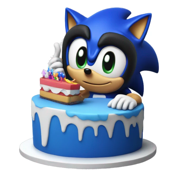 Happy Birthday with Sonic  sticker
