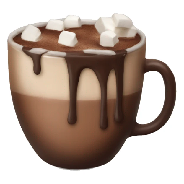 Realistic Hot chocolate sticker