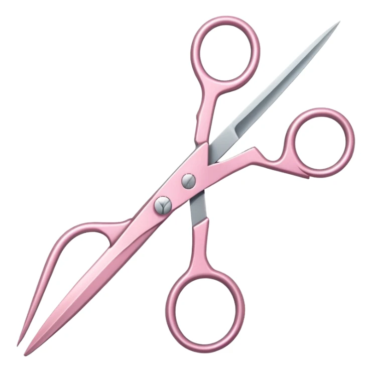 Light pink Scissors  sticker