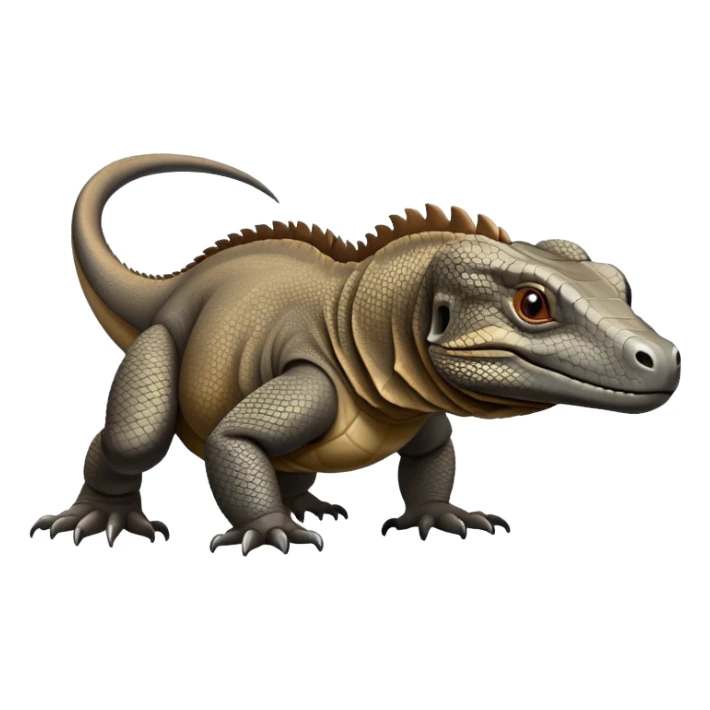 Komodo dragon How is It grey and brown sticker