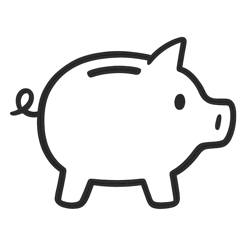 piggy bank sticker