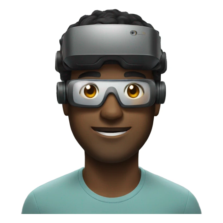 man with vr  sticker