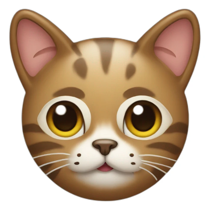 cat with poop on head sticker