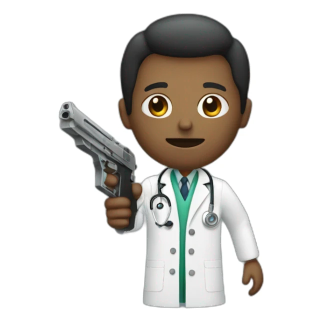 doctor with a gun sticker