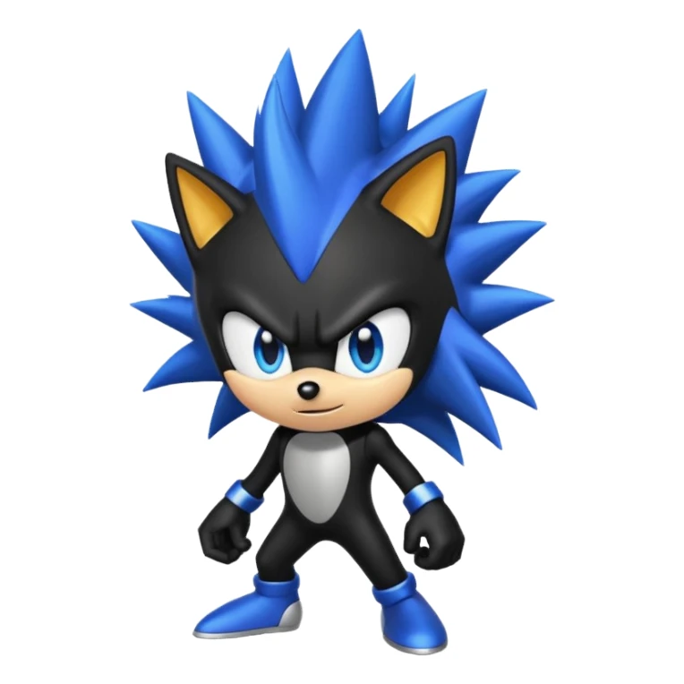 Black sonic sticker