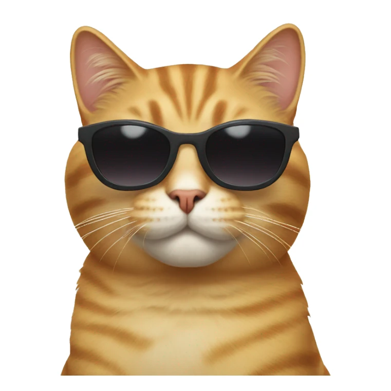 Cat with sunglasses sticker