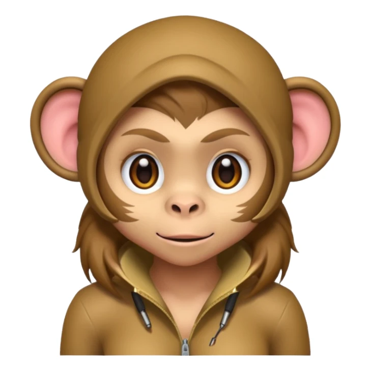 Gaming female monkey sticker