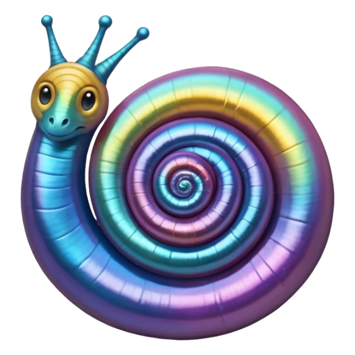 concha de caracol perlada sticker