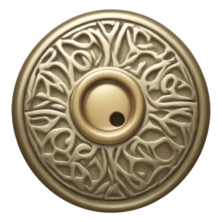 Coat button  sticker