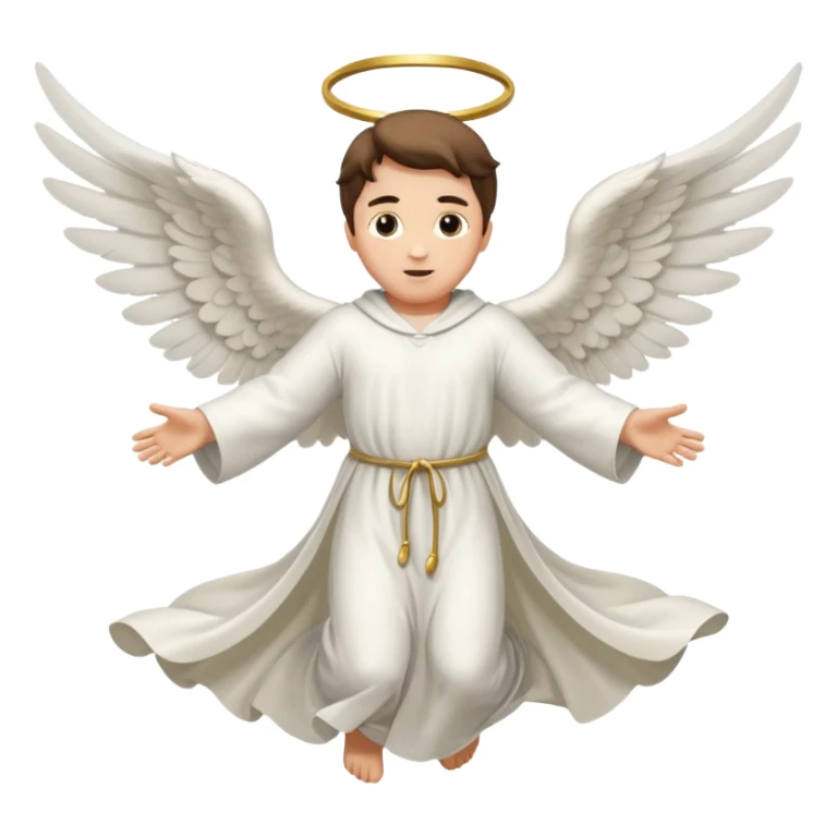 angel gabriel flying sticker