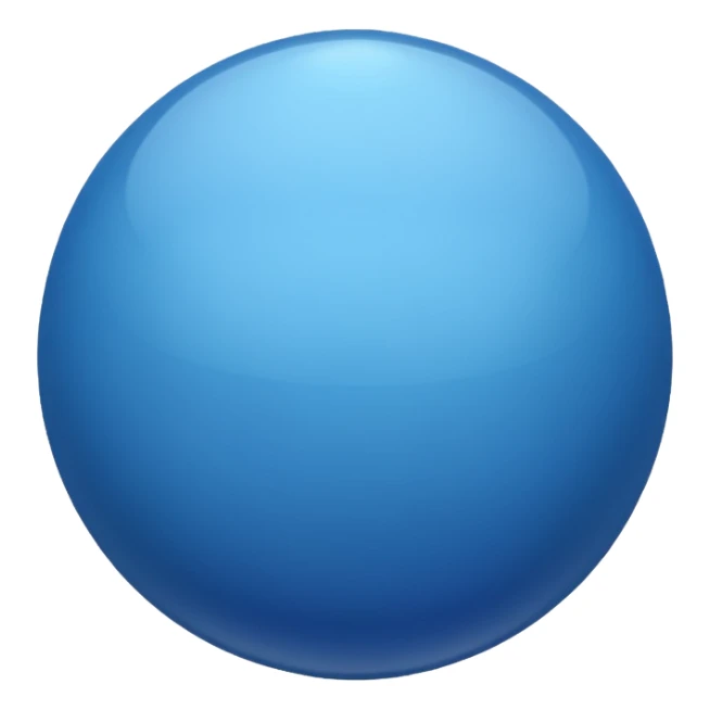 BLue color ball sticker