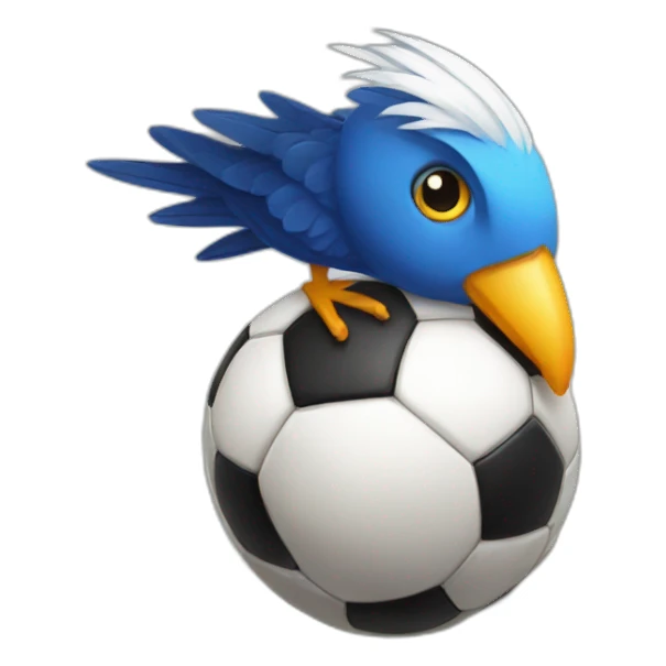 soccer bird sticker