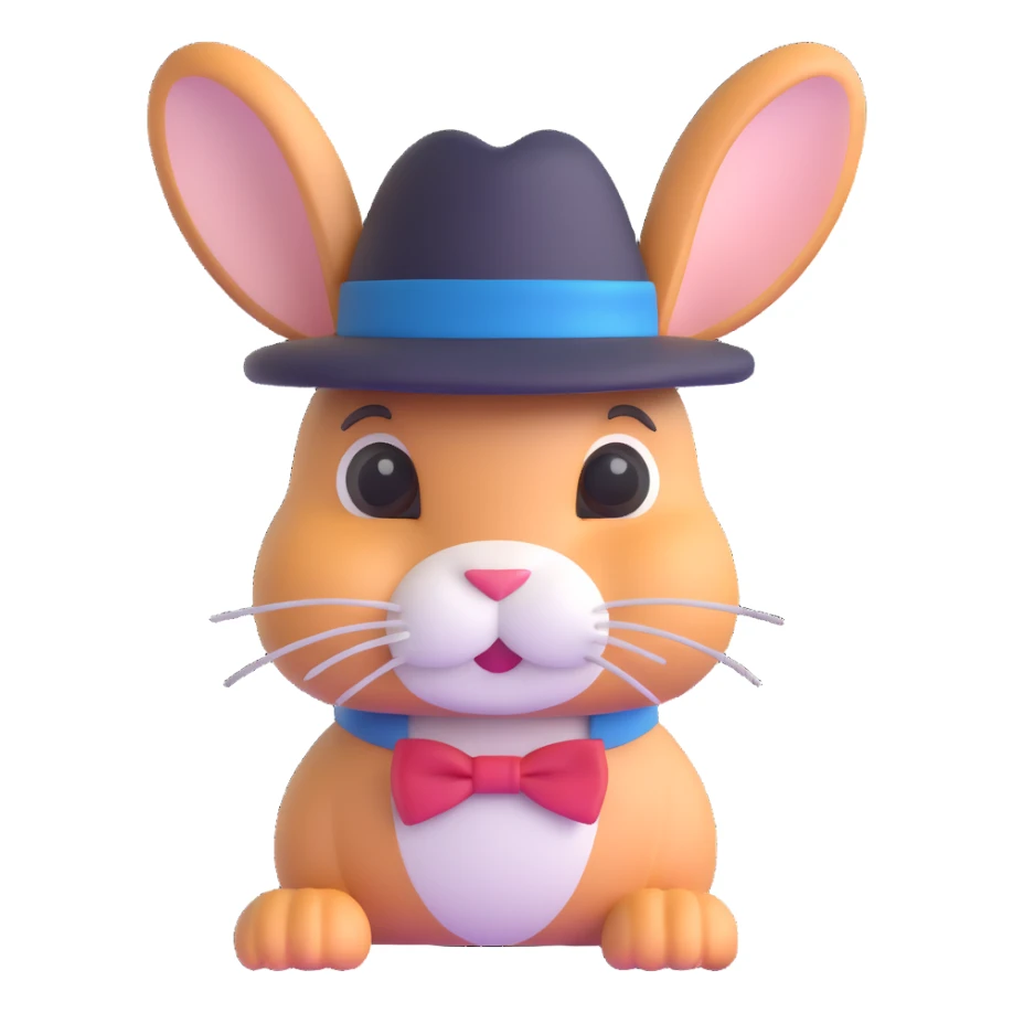 gangster rabbit sticker