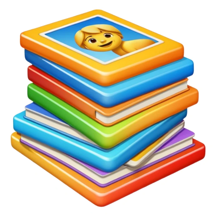 Many photos in one stack sticker