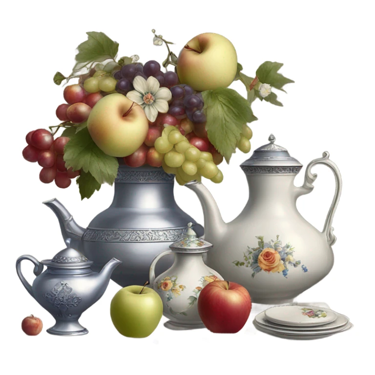 vintage still life sticker