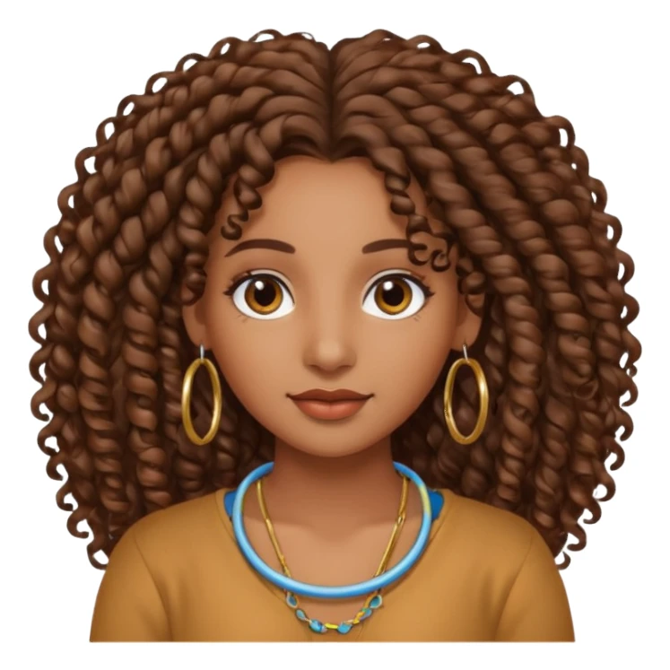 Brown girl aesthetic sticker