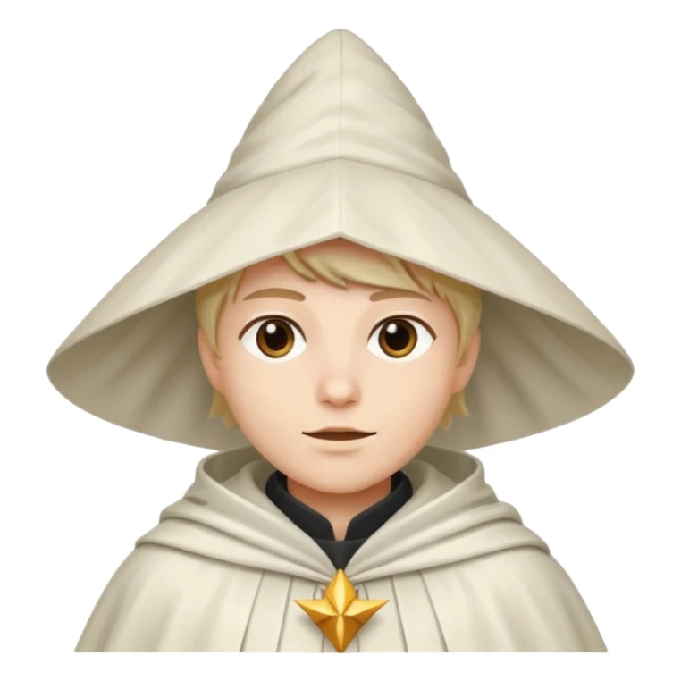Pointy hat white cloak sticker