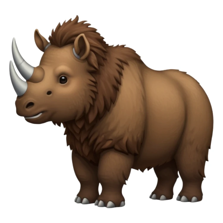 a Woolly rhinoceros sticker
