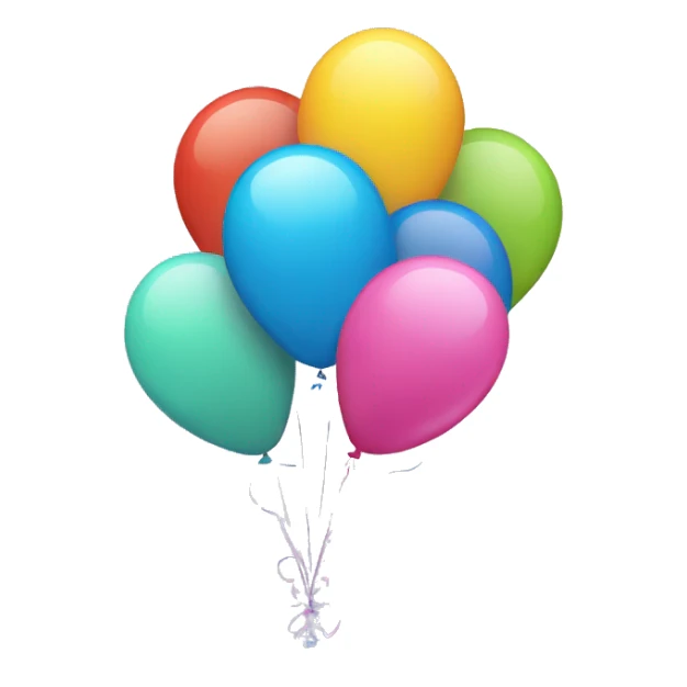 Party balloons sticker