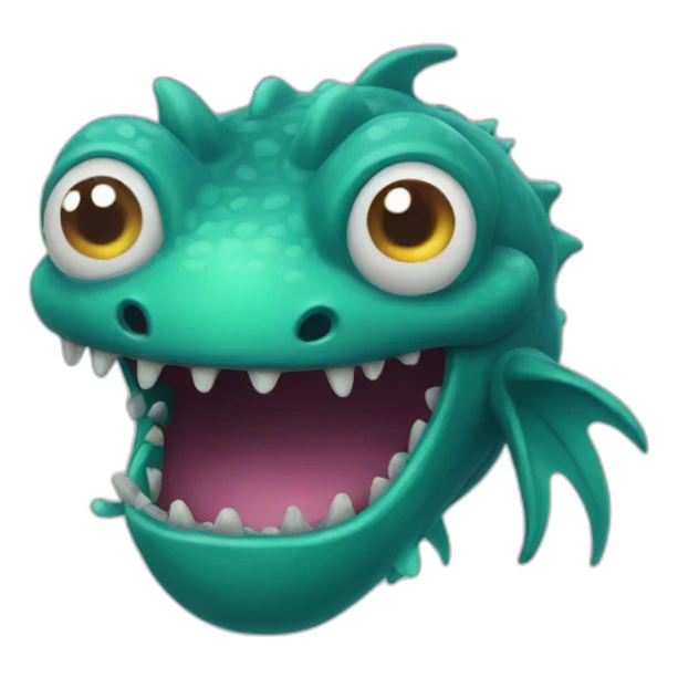 sea monster sticker