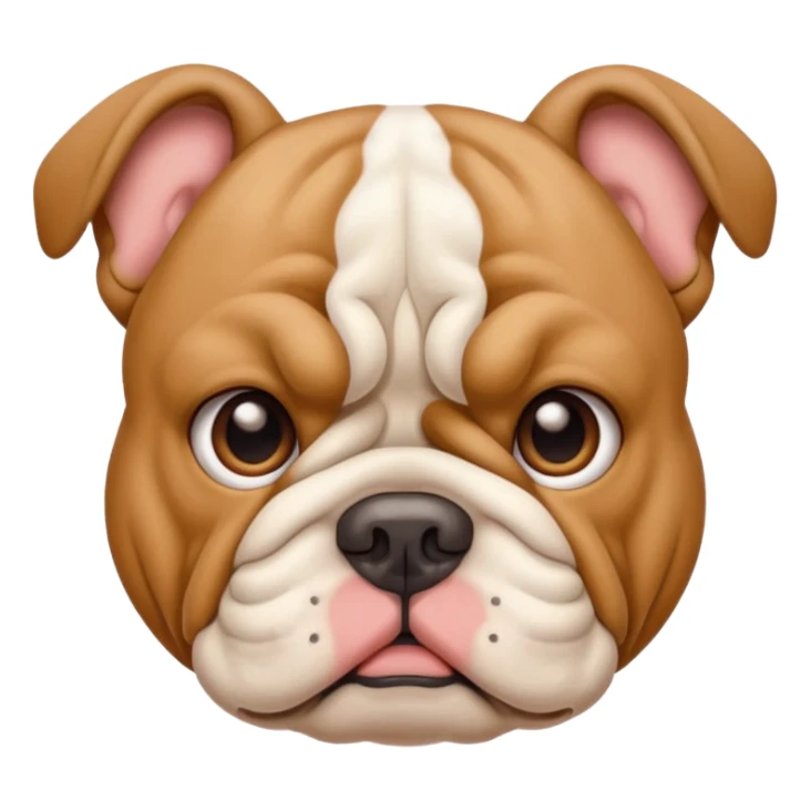 Cute bulldog sticker