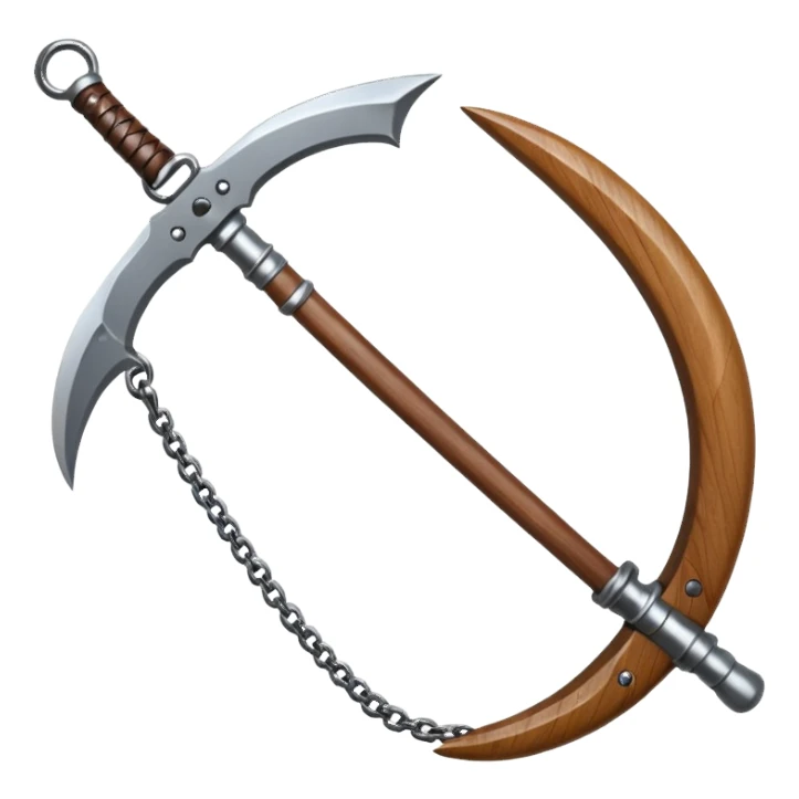 make japan weapon named "kusarigama" sticker