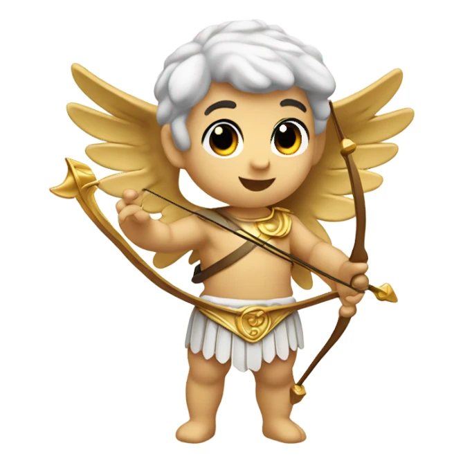 vintage cupid sticker