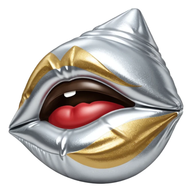 Glittery Hershey’s kiss (no face)  sticker