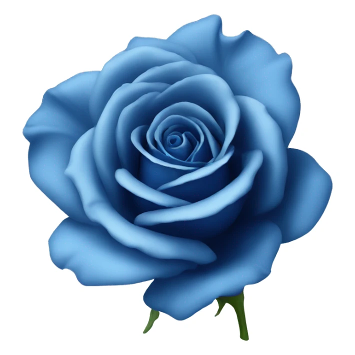 blue rose flower sticker