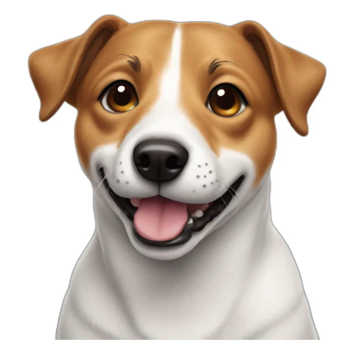 Fat jack russel sticker